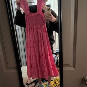 Crown & Ivy Pink Lace Dress